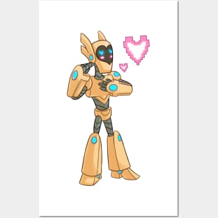 Mosobot64 in Love Posters and Art